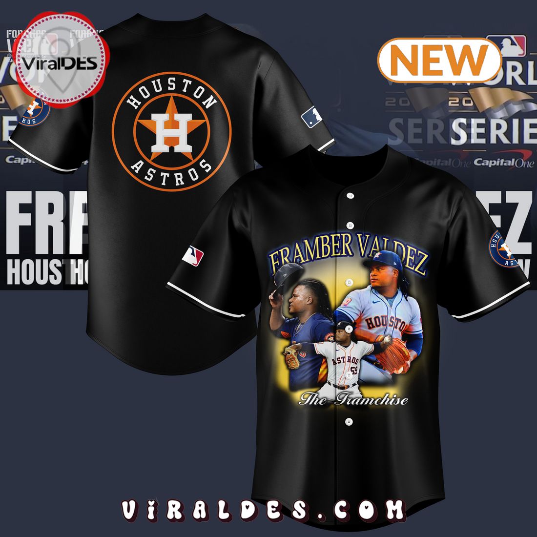 Shop Officially Licensed Framber Valdez Jerseys – Support the Astros Pitcher