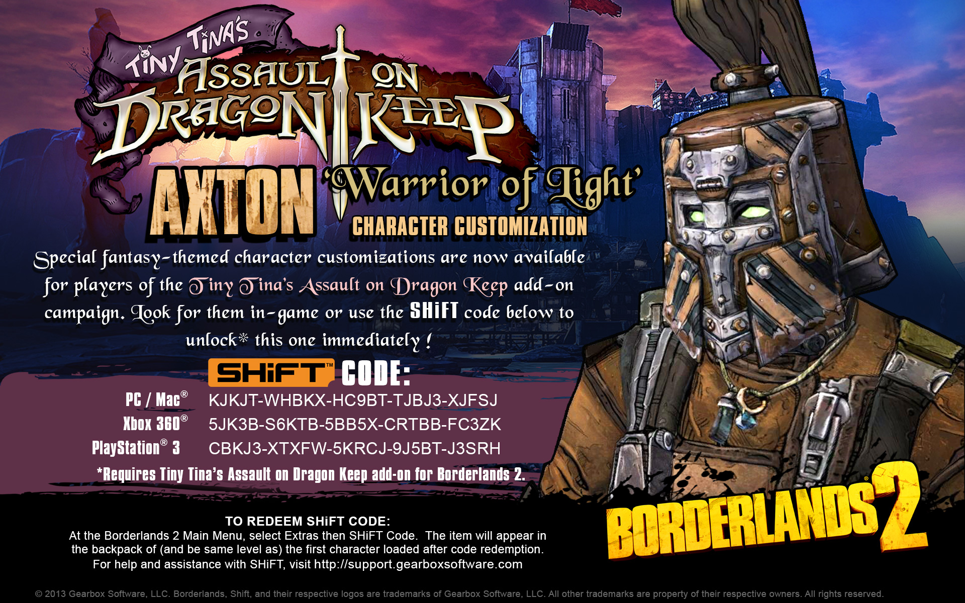 Latest Shift Codes for Borderlands 2: Unlock Free Golden Keys on All Platforms