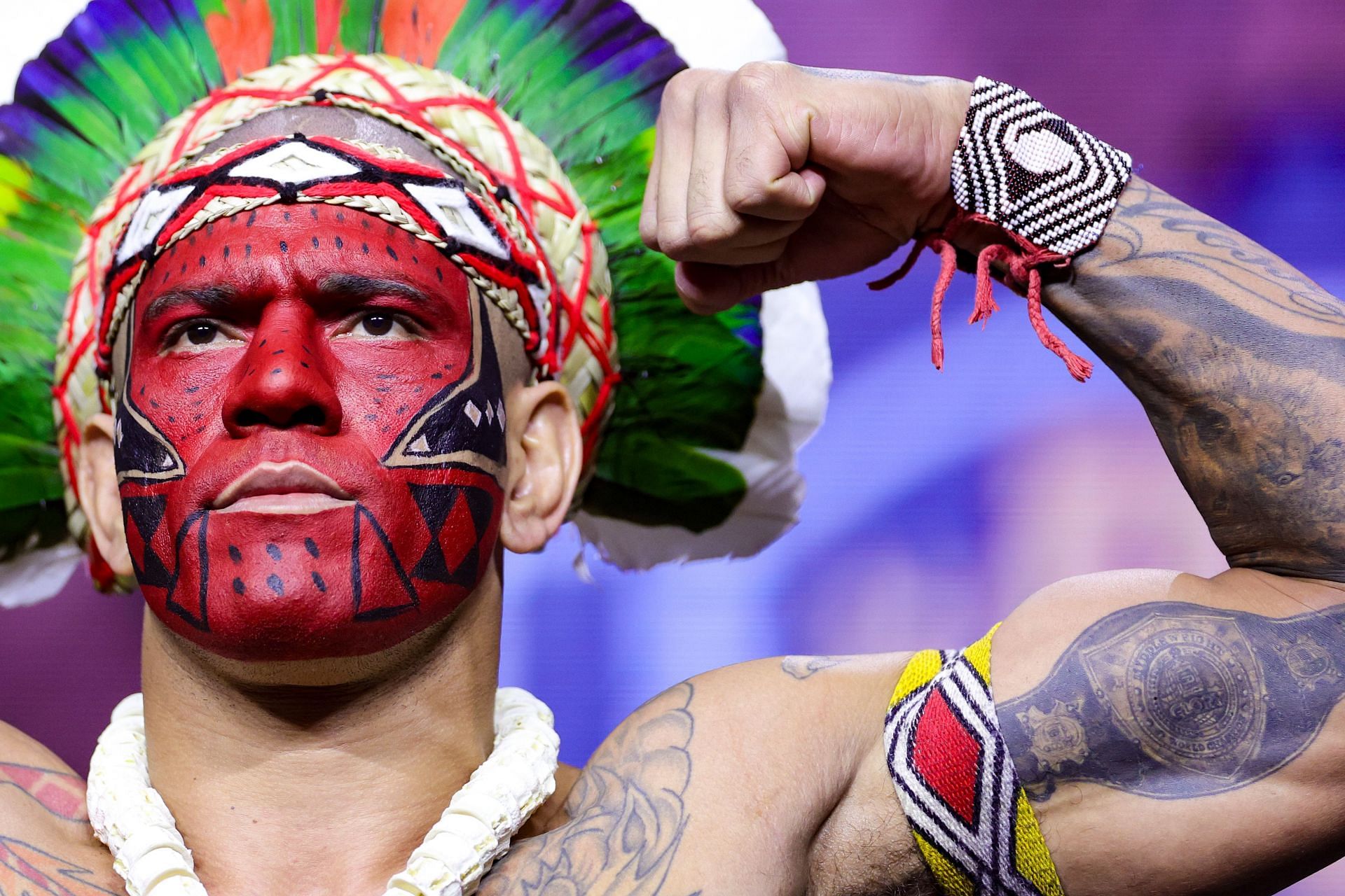 The Meaning Behind Alex Pereiras Face Paint and Headdress in UFC