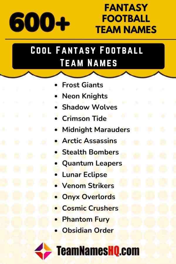 Unique Movie Fantasy Football Team Names Every Fan Will Love