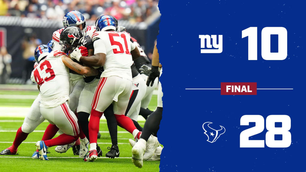 Giants vs Texans Game Analysis: Player Stats and Key Takeaways