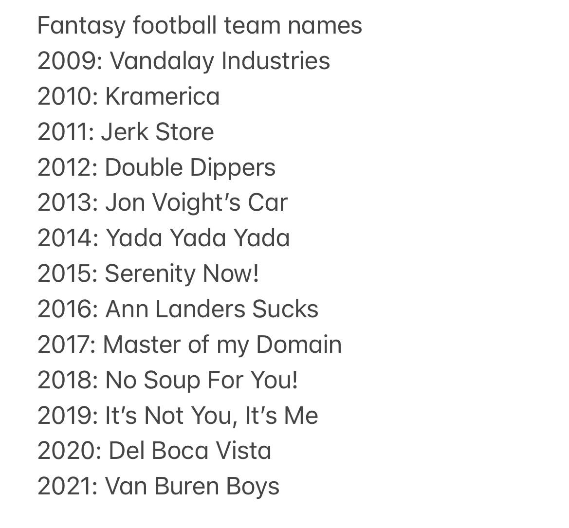 Best Seinfeld Fantasy Team Names for Your League