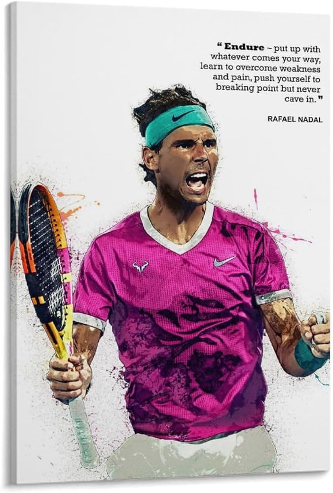 Stunning Rafael Nadal Posters for Tennis Fans: Home & Office Decor