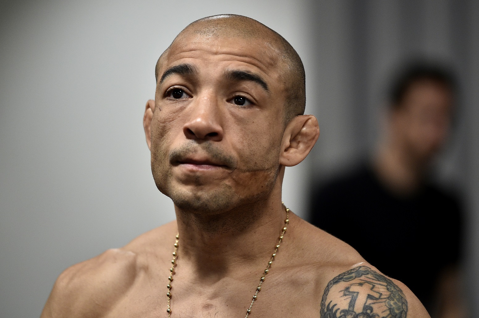 how did jose aldo get that scar on his face