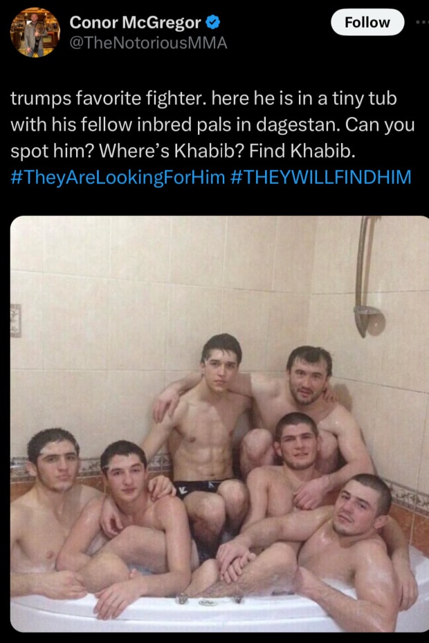 Khabib Nurmagomedov in a Bathtub with Friends: Why It Went Viral