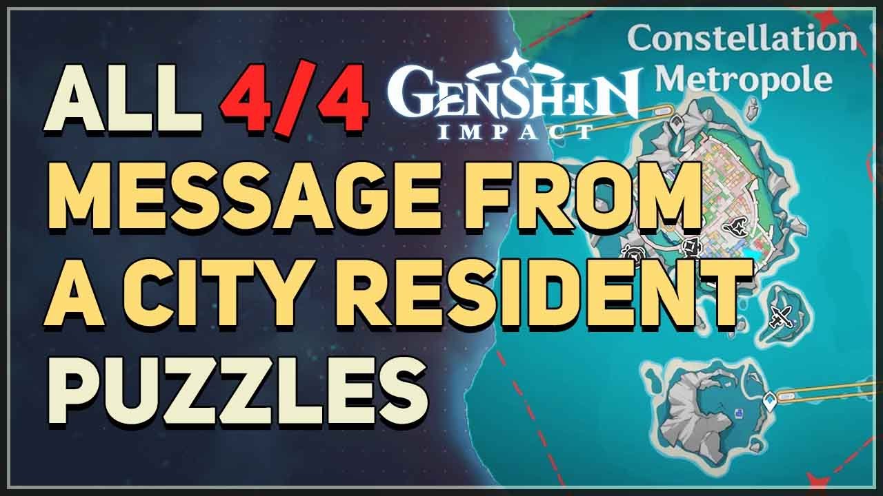 How to Solve Genshin Impact Message from a City Resident Riddles