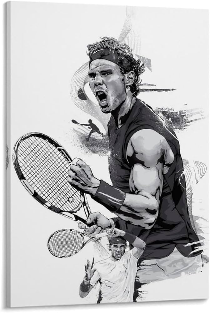 Stunning Rafael Nadal Posters for Tennis Fans: Home & Office Decor