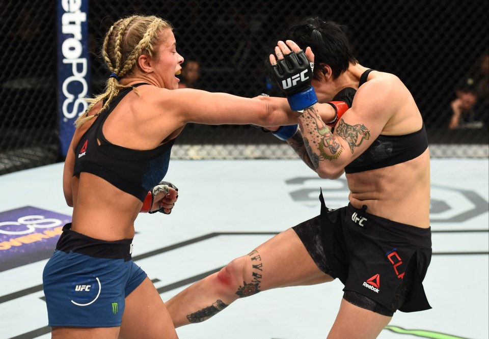 Paige VanZant Fights On Despite Breaking Her Arm in UFC Bout