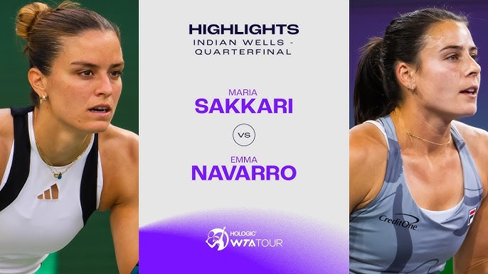 Maria Sakkari vs Emma Navarro: Battle at WTA Indian Wells 2024