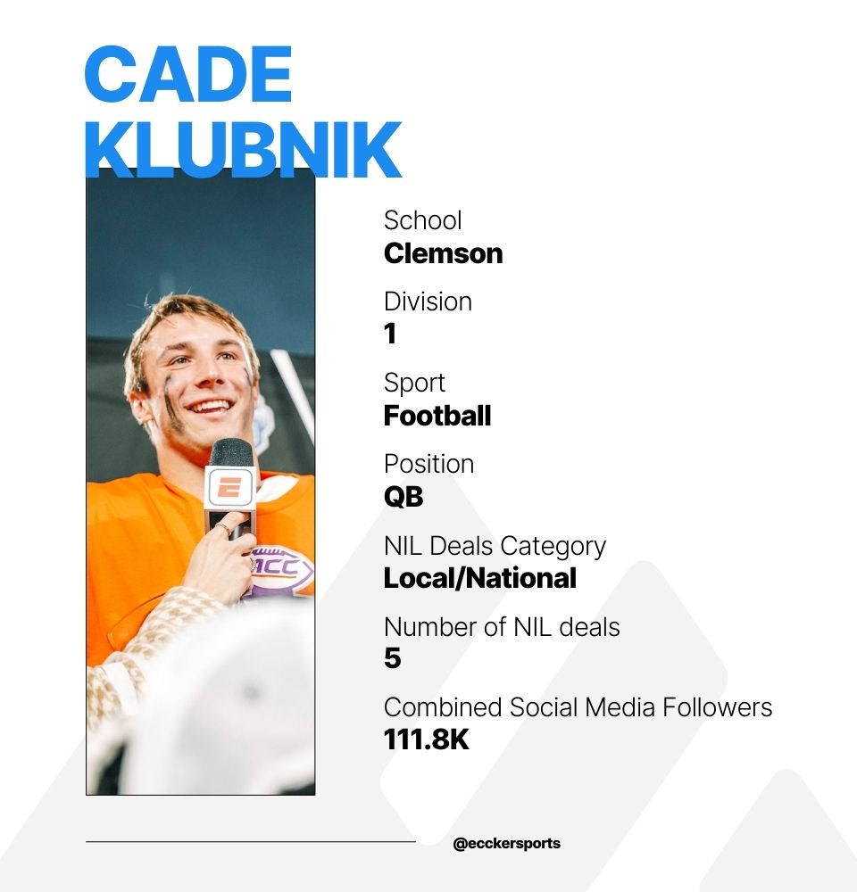 How Cade Klubnik is Redefining NIL Opportunities for College Football Players