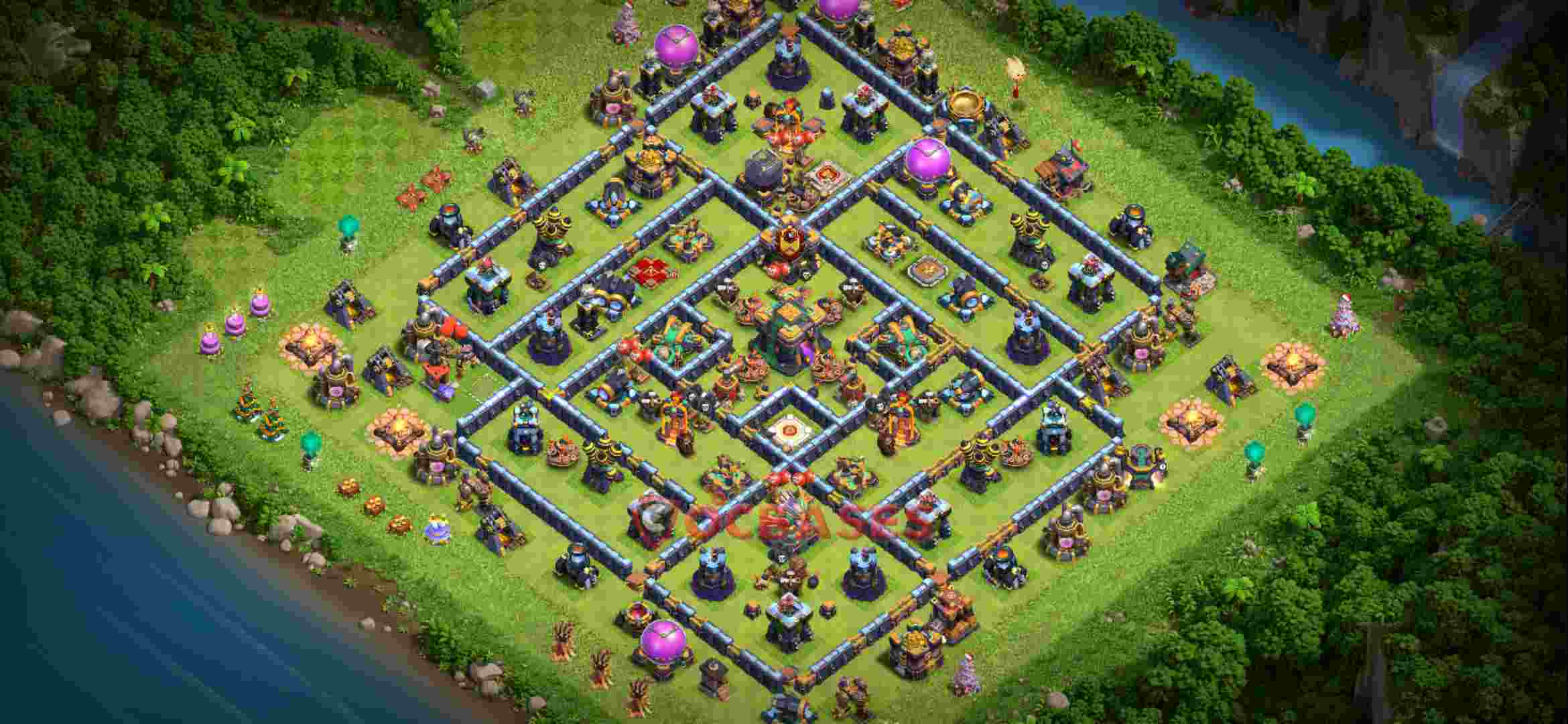 Top TH14 Base Designs for Clash of Clans - War, Farm, and Hybrid Bases