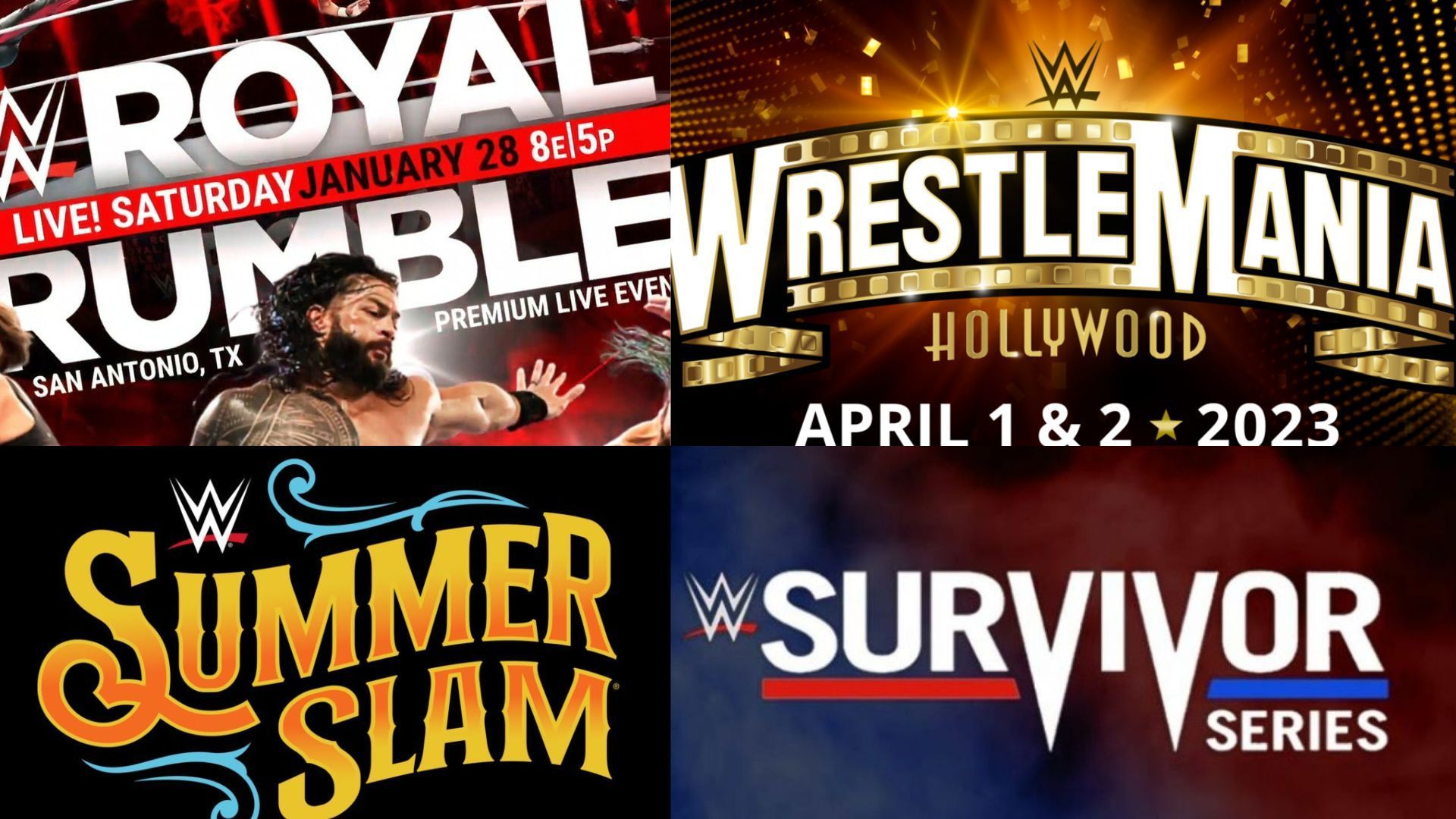 Planning Your Year? Heres the WWE 2023 PPV Schedule