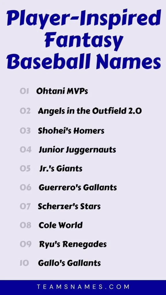 Need Funny Fantasy Baseball Names? Weve Got a Huge List!