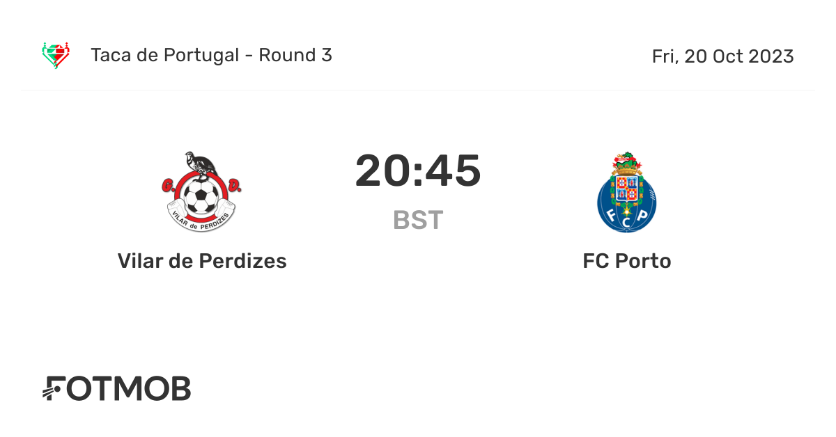 Grupo Desportivo Vilar de Perdizes vs FC Porto Lineups: Check Out the Predicted Starting Elevens!