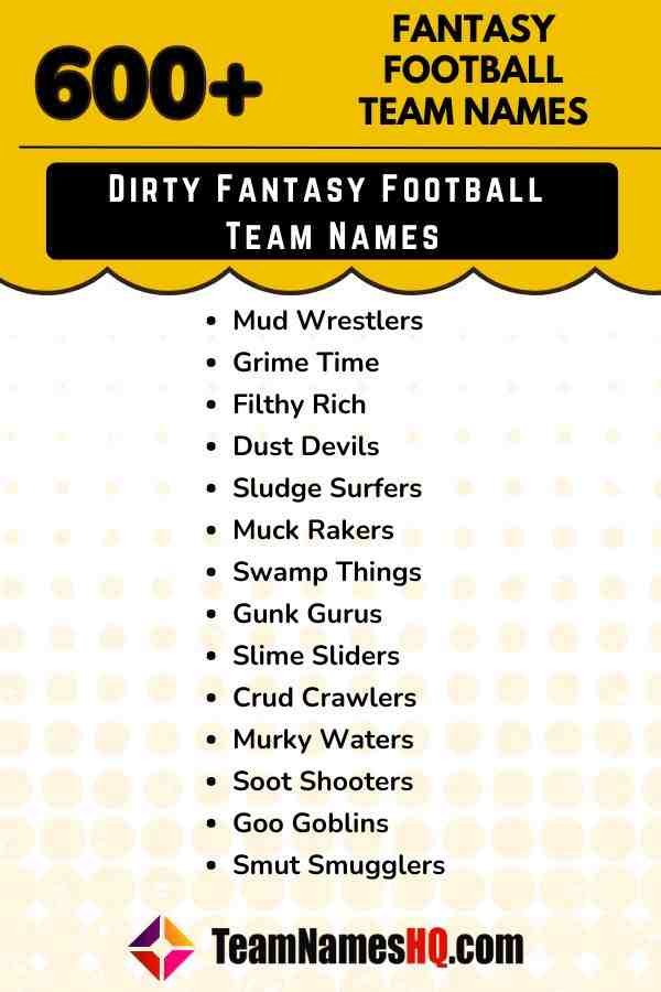 Funny and Rude Fantasy Football Names to Spice Up Your League