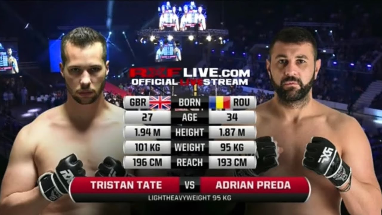 Tristan Tate Fight Record: Wins, Losses and Stats