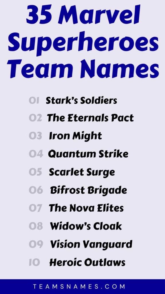 Smash Your League: Best Marvel Fantasy Football Team Names