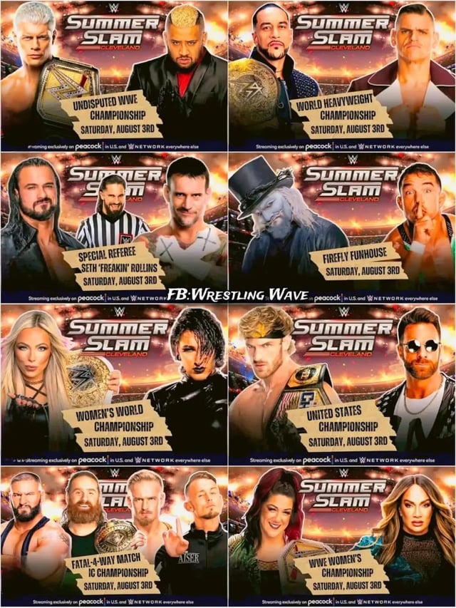 Latest WWE Match Card Revealed! (Dont Miss Out on the Biggest Wrestling Action!)