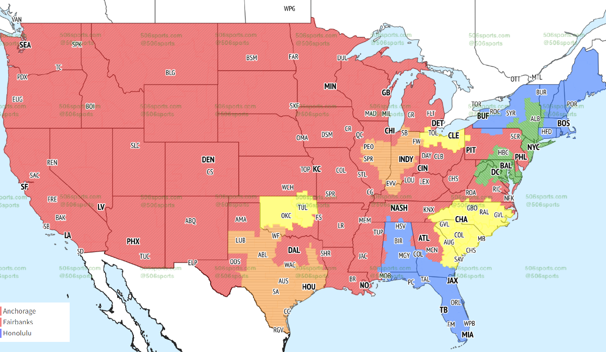 Where to Watch NFL Games Today? Full TV Schedule, Channel List & Map