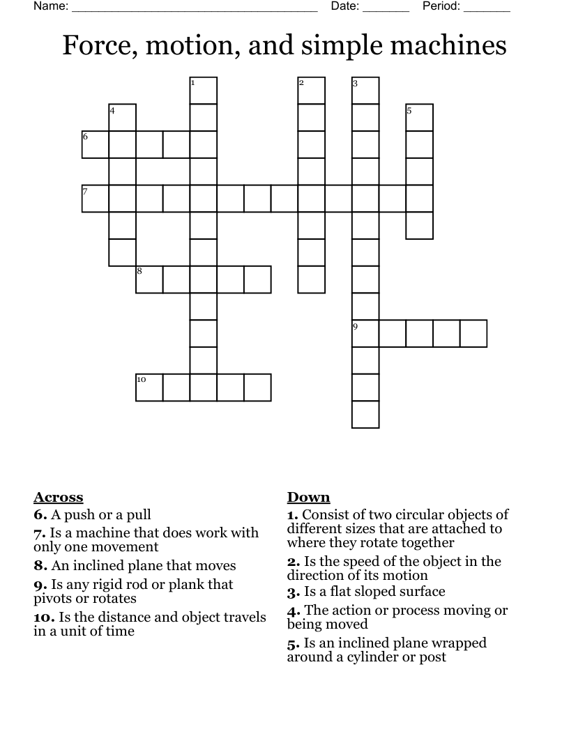 Solving the Unforced Force Crossword: A Beginners Simple Guide.