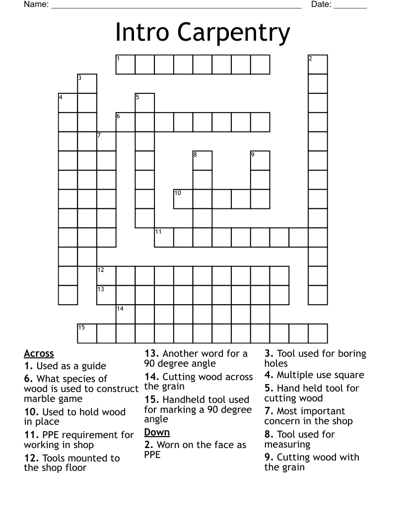 Carpenter Crossword Clues and Answers: Easy Guide for Beginners!