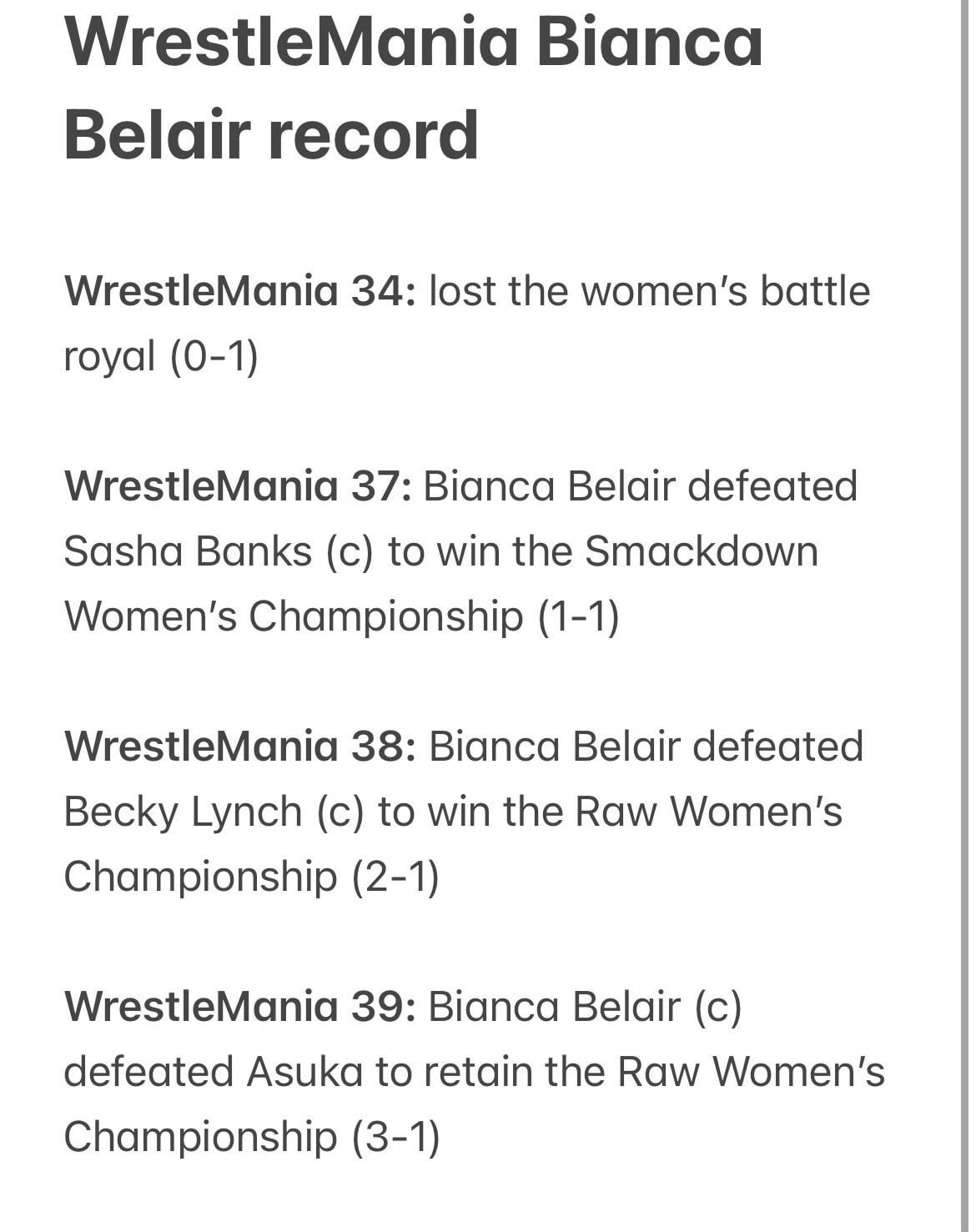 Bianca Belair WrestleMania Record: A Simple Breakdown of Her Biggest Matches Ever!