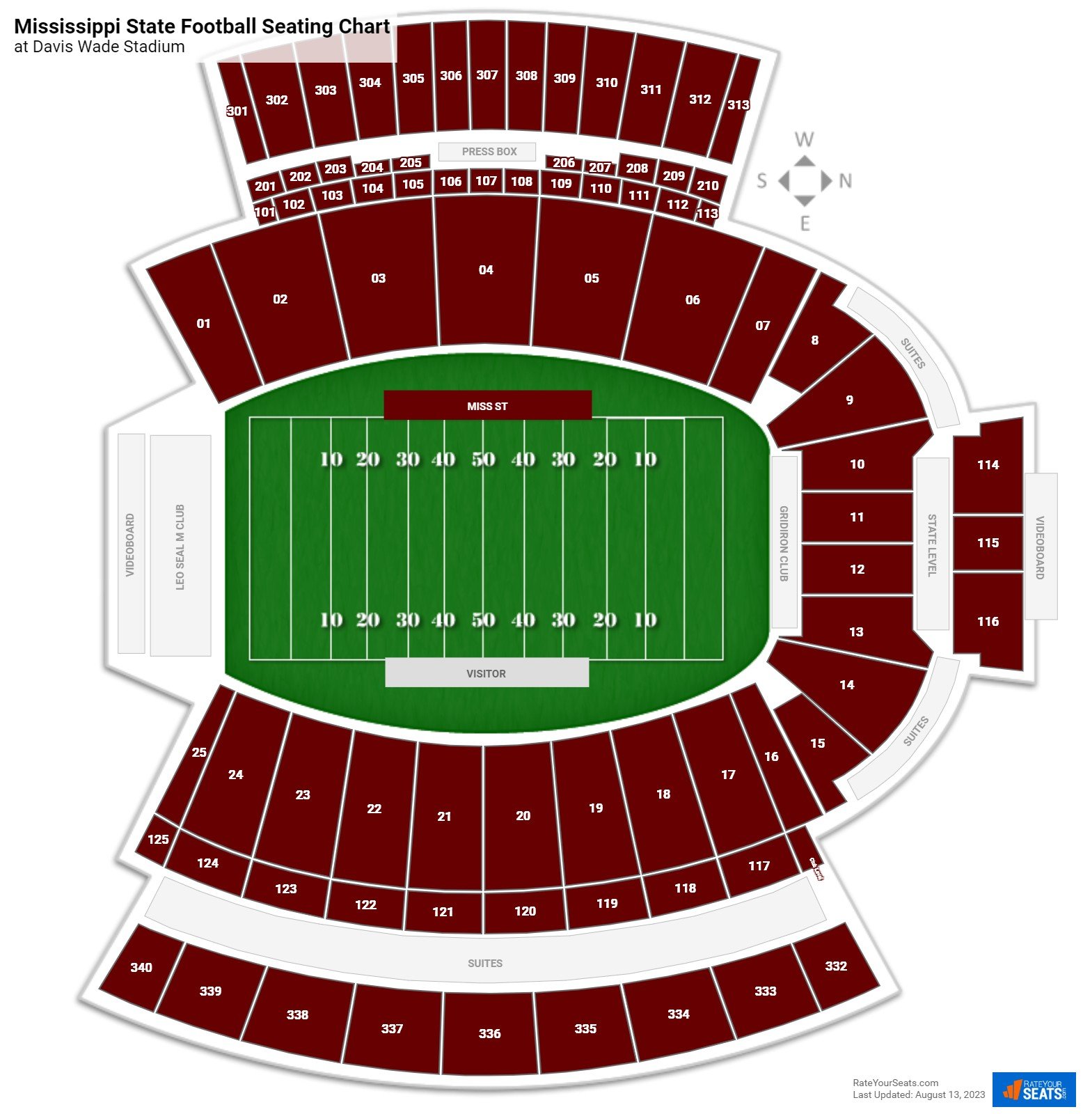 Davis Wade Stadium Seating Map: Where to Sit for the Best View