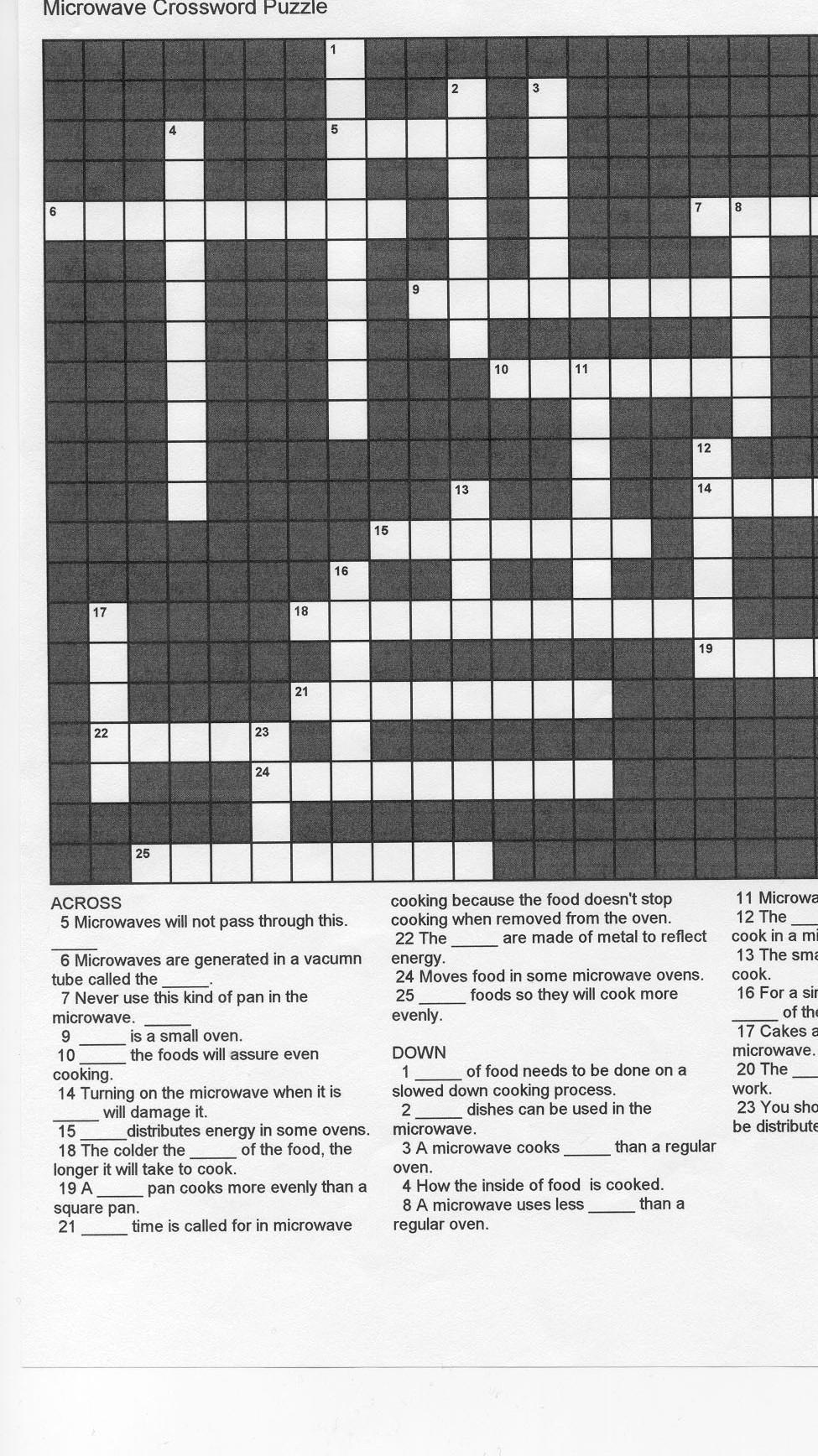 Solve the Microwave Option Crossword: A Beginners Guide