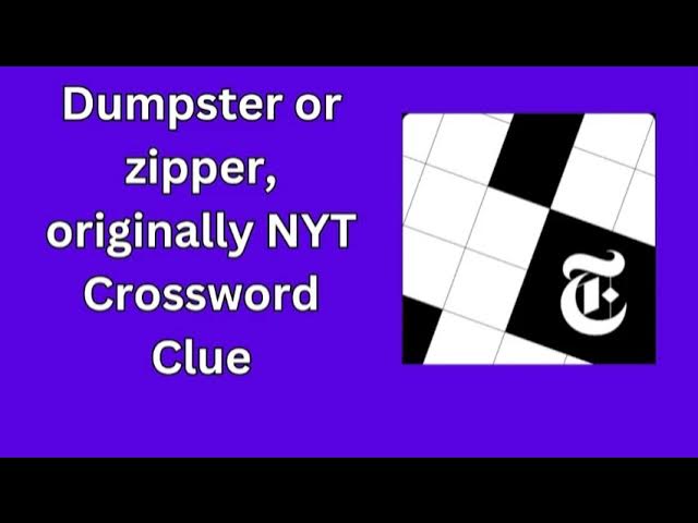 Dumpsters Crossword Clue: Easy Hints for Beginners!