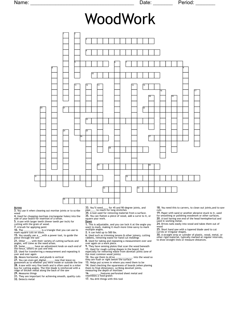 Carpenter Crossword Clues and Answers: Easy Guide for Beginners!