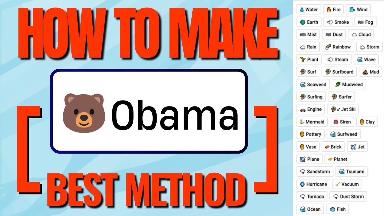 Want to Know How to Make Obama in Infinite Craft? Heres the Simplest Way