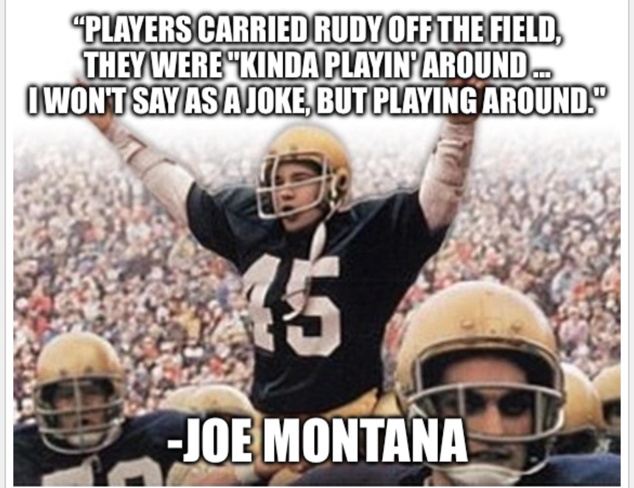 Beyond the Field: The Lasting Impact of Rudy Ruettiger and Joe Montana on Football