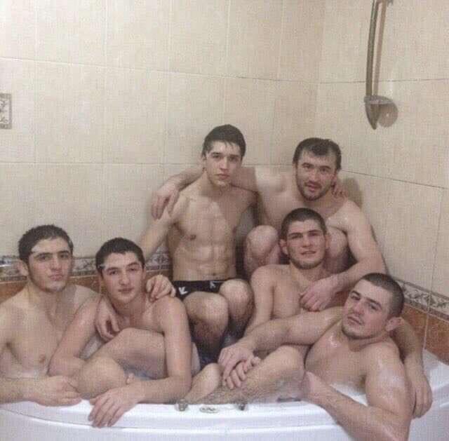 khabib in bath