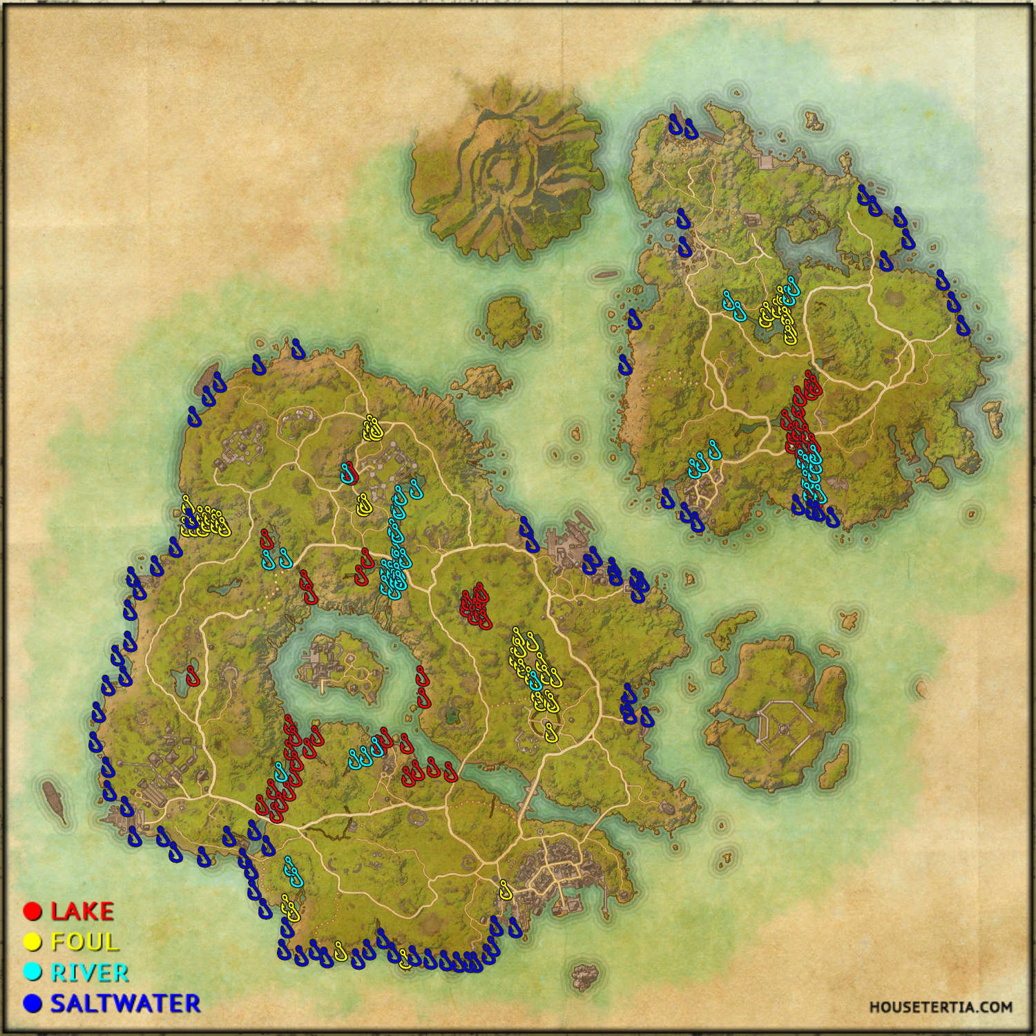 Ultimate Elder Scrolls Online Fishing Map: All Locations!