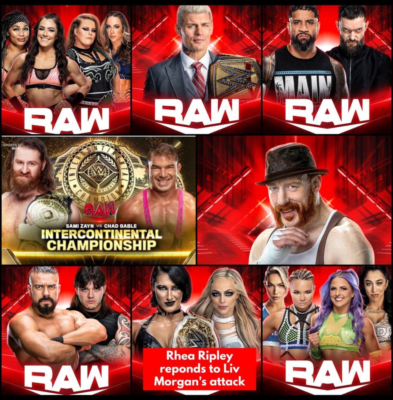 Get the Latest monday night raw lineup tonight here!