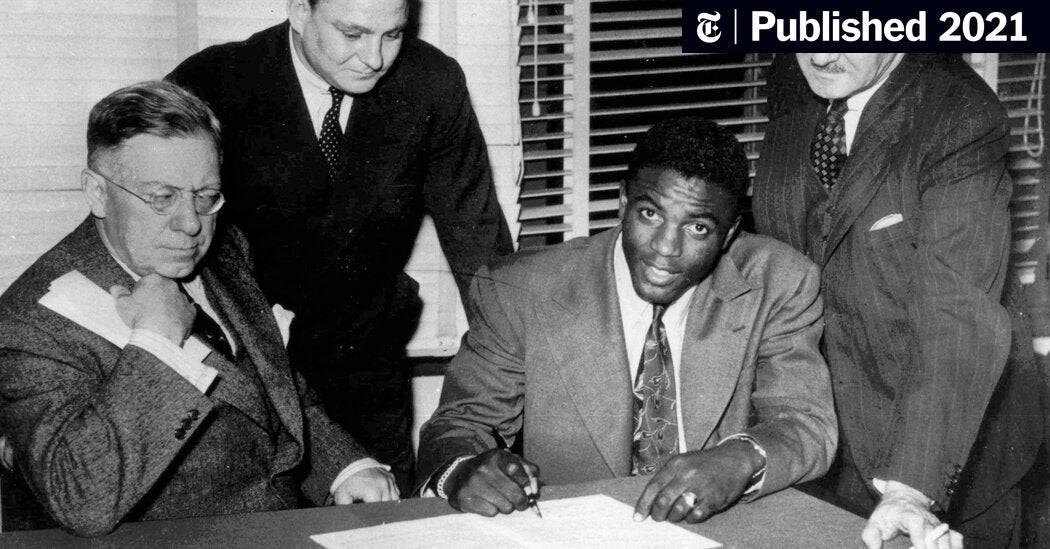 Jackie Robinson Contract Signing Photo: Own a Piece of History!