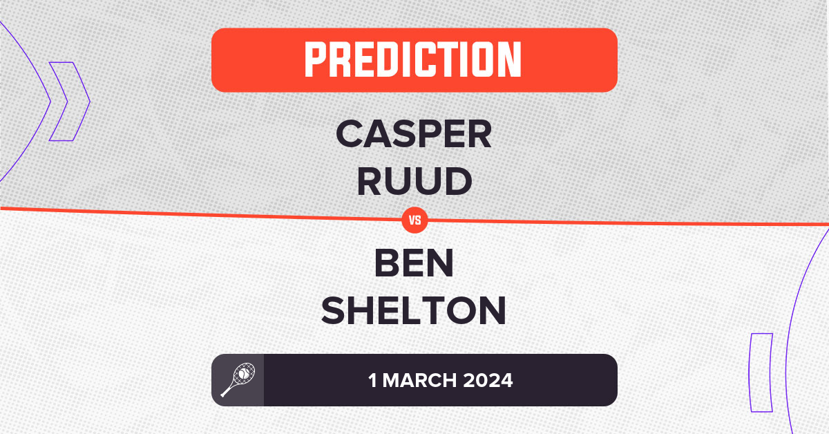 Betting Preview: Casper Ruud vs Ben Shelton Prediction Guide