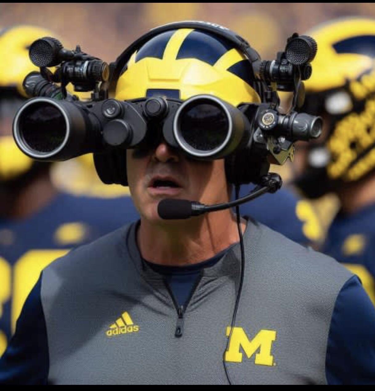 See Harbaugh With Binoculars: The Ultimate Fan Guide and Photos